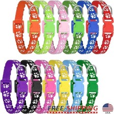 Adjustable Puppy Collars Set of 12 Lightweight Safe Material Small Pets New