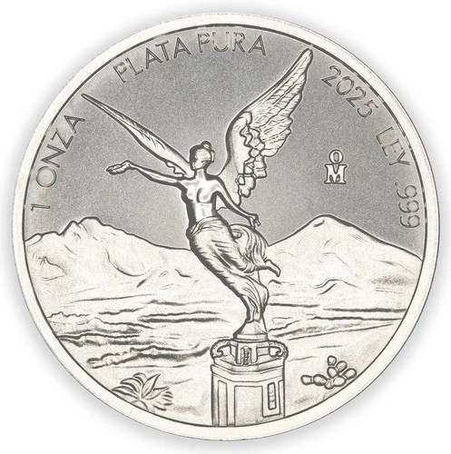 2025 Intaglio Mint Libertad Tribute om mint mark 1 oz Silver Round in capsule