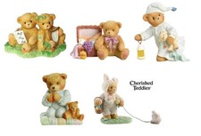 CHERISHED TEDDIES by ENESCO, HAND PAINTED, STONE RESIN, TEDDY BEAR FIGURINES