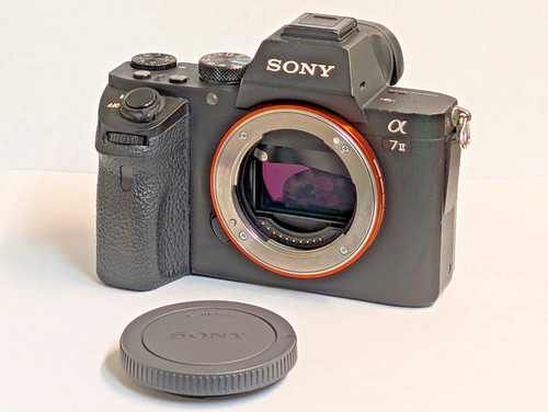 Sony A7 II Camera Body; for parts repair; 21284 shutter cnt; bent shutter *READ*