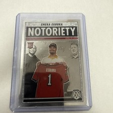 2025 Panini Mosaic EMEKA EGBUKA Notoriety Insert (RC) Tampa Bay Bucaneers