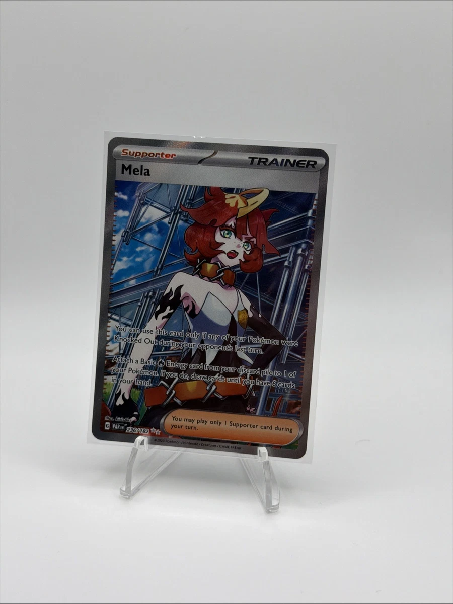 mela pokemon card value TCG - 140/131 Prismatic Evolutions Trainer English Full Art You can use this card only if any of your Pokmon were Knocked Out during your opponents last turn Mela Pokemon Card | eBay
