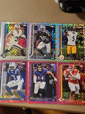2025 Topps Chrome NFL X-Fractor Lot (6) Defensive Studs 3 Silver 3 Hot Pink 🔥