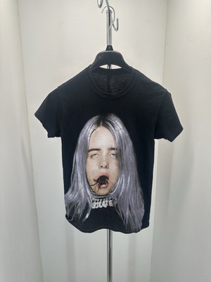 BLACK BILLIE EILISH PICTURE GRAPHICS SHORT SLEEVE T-SHIRT Adult Size S