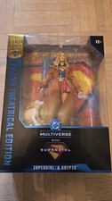 MCFARLANE DC MULTIVERSE  DELUXE THEATRICAL EDITION SUPERGIRL KRYPTO SEALED Gold