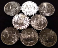 8x 1976 san marino 5 lire bu world hunger fao roll italy rare world type coins