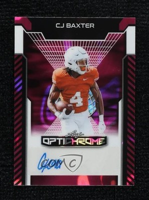 2025 Leaf Optichrome Pink Lava 1/8 CJ Baxter #BA-CJB1 Auto 1q2x