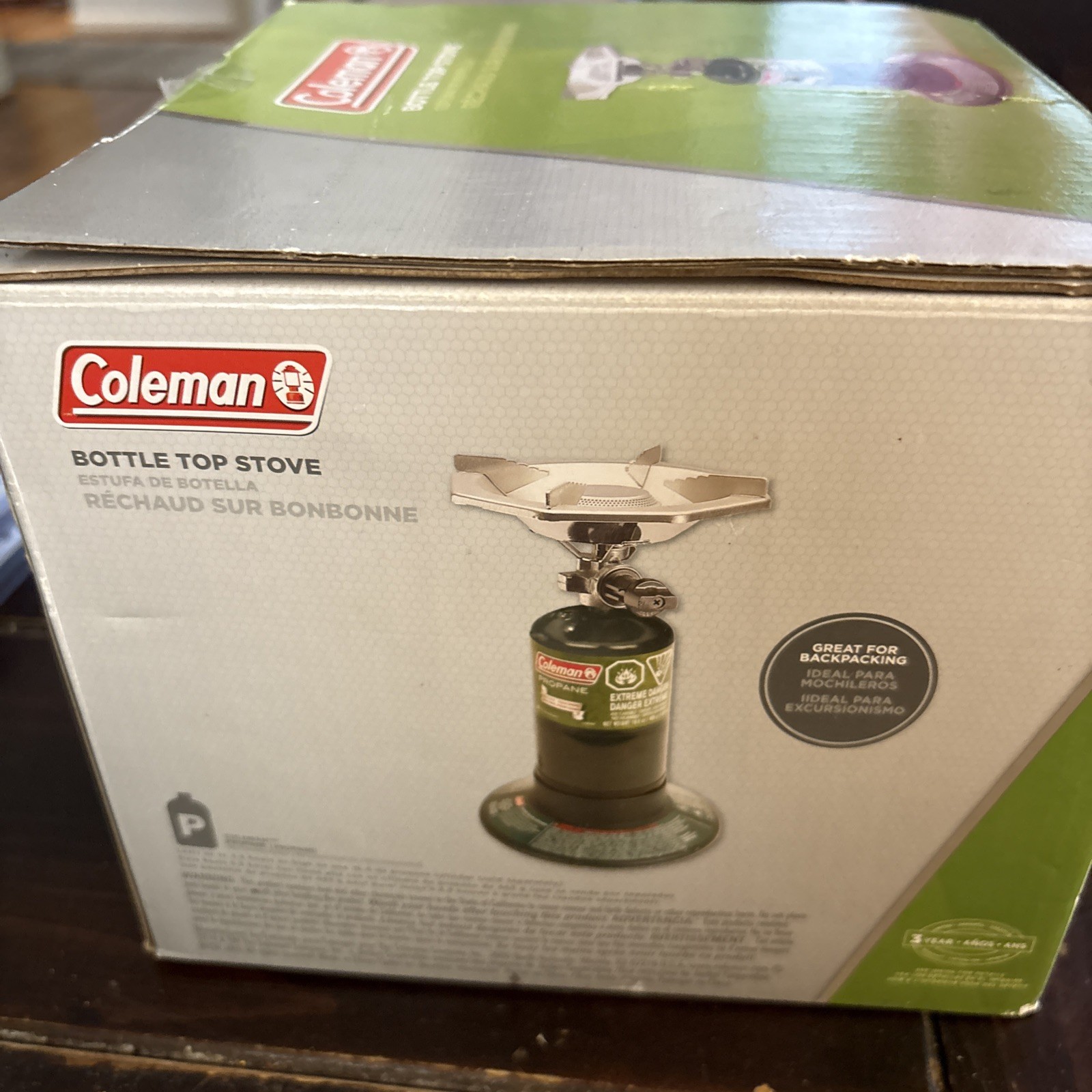 Coleman 1-Burner PerfectFlow Bottle Top Propane Stove 10,000 BTU Camping Outdoor