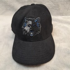 Minnesota Timberwolves New Era Black Hat Cap NBA Basketball Snapback