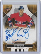 2024-25 UD ENGRAINED ICONS AUTO INSERT BOBBY SMITH #CA-SM MONTREAL CANADIENS