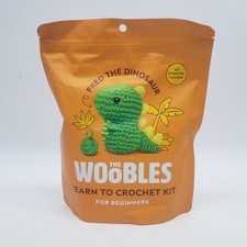 NEW/SEALED-THE WOOBLES LEARN TO CROCHET KIT FOR BEGINNERS-FRED THE DINOSAUR