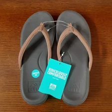 Reef Womens 9 Cushion Cloud Espresso Brown Flip Flops Thong Sandel New