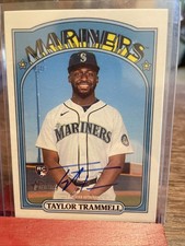 2021 Topps Heritage Certified Auto Taylor Trammell  Seattle Mariners