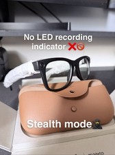  NEW   Stealth Mode  Ray-Ban Meta Wayfarer Gen 2 Matte Black clear lens. NEW 