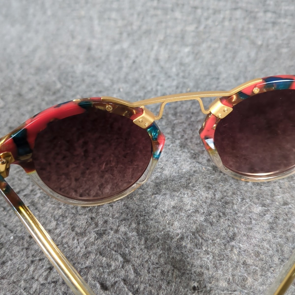 KREWE St. Louis Confetti Mirror Polarized 24K Sunglasses | eBay