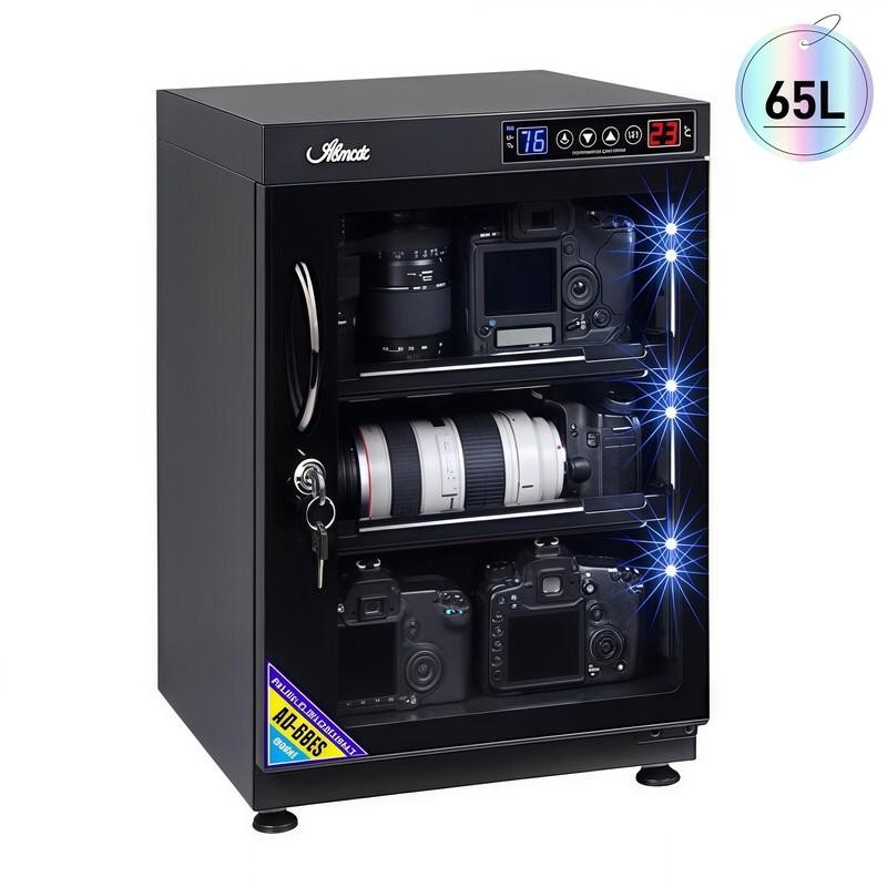 65L Digital Display Dehumidify Cabinet for Lens Camera Equipment Storage Dry Box