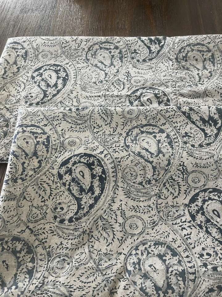 FOLHAS RALPH LAUREN BANTRY PAISLEY algodão 2 KING azul - Imagem 2 de 4