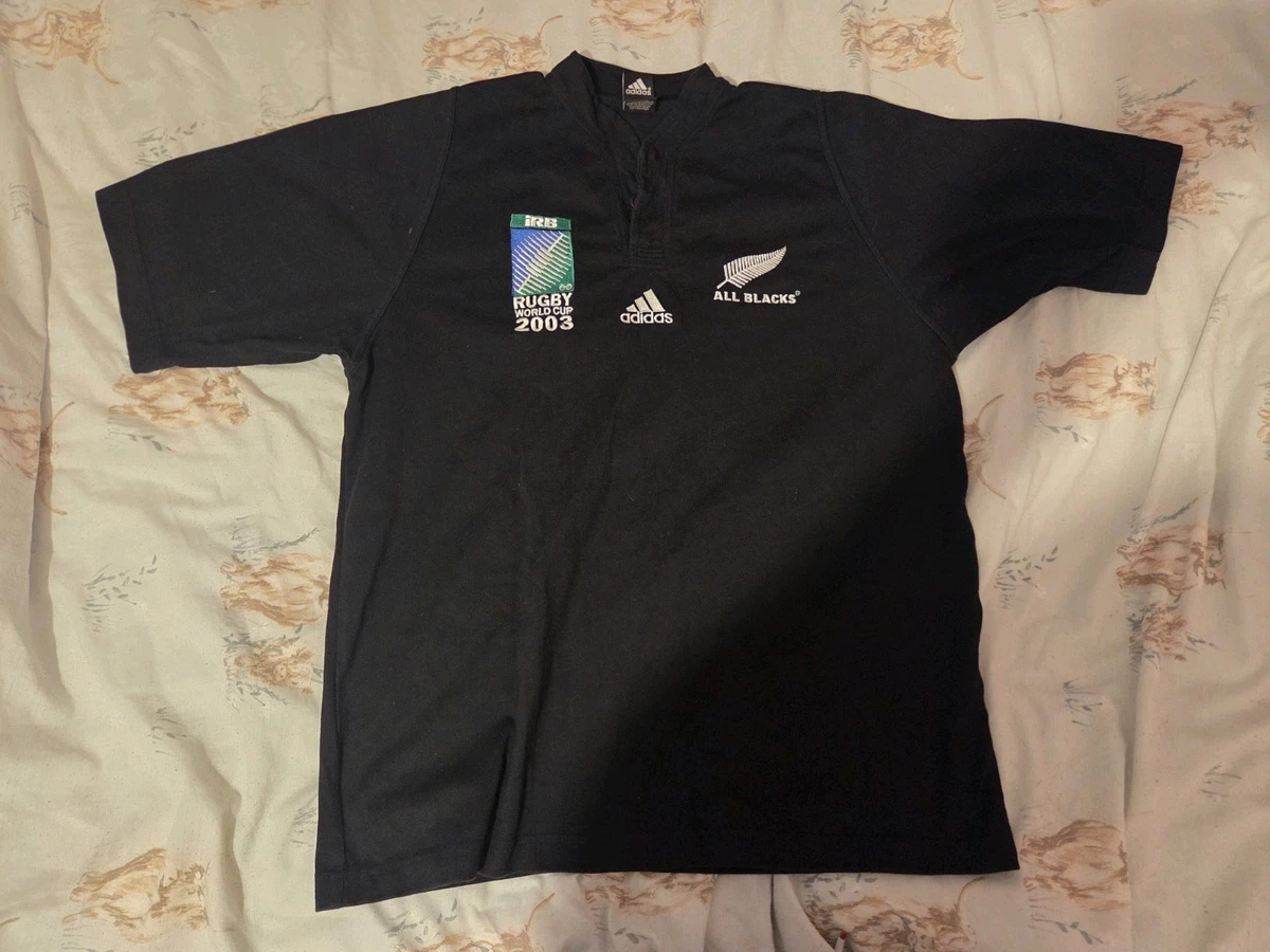 Maillot De Rugby Vintage All Blacks Nouvelle-Zélande 2003 - Taille Homme M - Marque Adidas