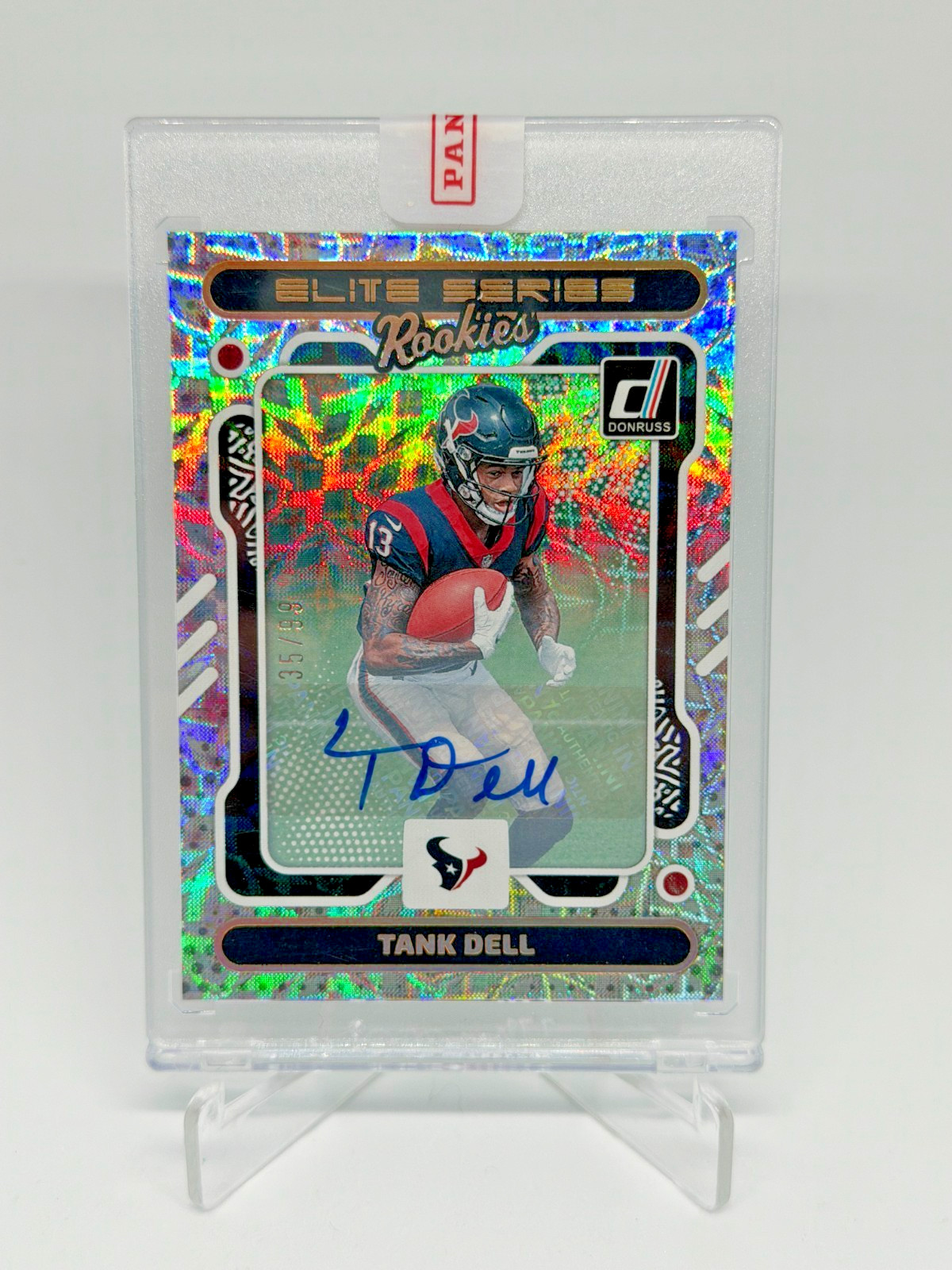 2023 Donruss Tank Dell /99 Auto RC Rookie Elite Series Houston Texans #21