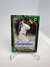 2024 Bowman Chrome - Bralyn Brazoban Auto #/99 Green Lava Refractor Pirates