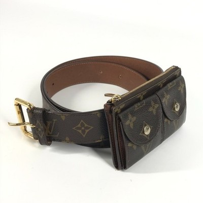 LOUIS VUITTON M9836S Monogram Ceinture Pochette Duo Belt Body Bag