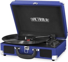 Victrola Journey Bluetooth Portable Suitcase Record Player   with Built-in