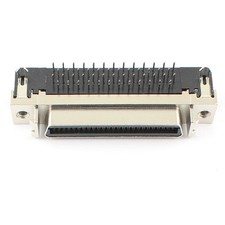1Pcs SCSI Connector MDR CN Type Female 50 Pin Right Angle PCB Connector Adapter
