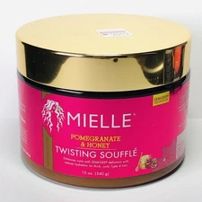 NEW Mielle Organics Leave In Pomegranate & Honey Twisting Souffle 12 oz