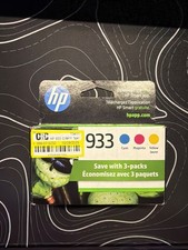 Genuine HP 933 - 3 pk Ink Cartridges Cyan Magenta Yellow 3555 - EXP 02/2024 -NEW