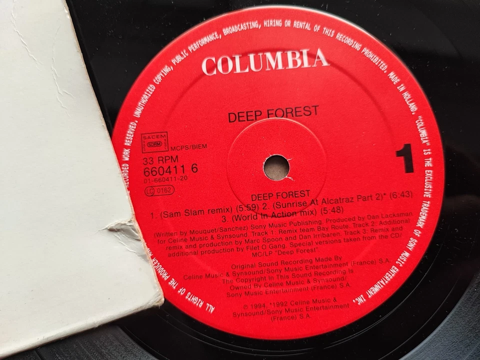 DEEP FOREST  - Deep Forest - 1st press French 1994 /EX - Photo 3/3