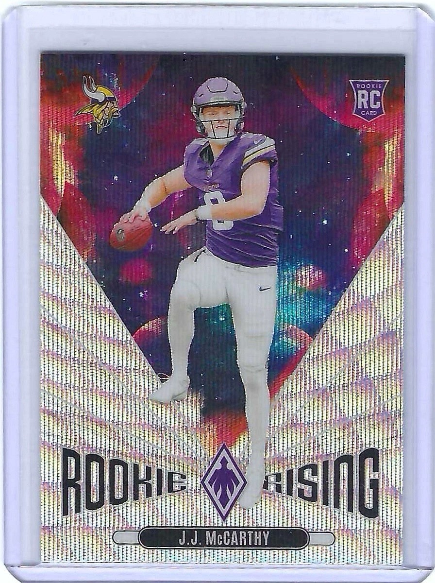 2024 Panini Phoenix - Rookie Rising J.J. McCarthy #RR-JMY Wave (RC)