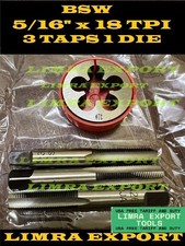 BSW LEFT HAND BRITISH STANDARD WHITWORTH TAP 18 TPI TAP DIE5/16" TAP AND DIE SET