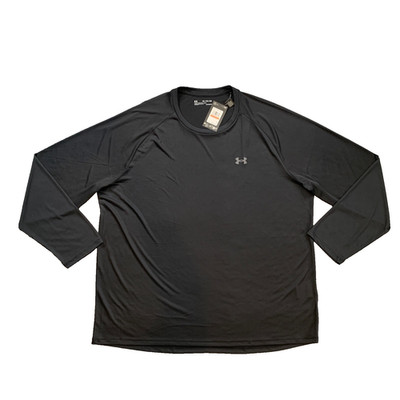 Under Armour Shirt Mens 3XL Black UA Tech Loose HeatGear Lightweight Semi Sheer