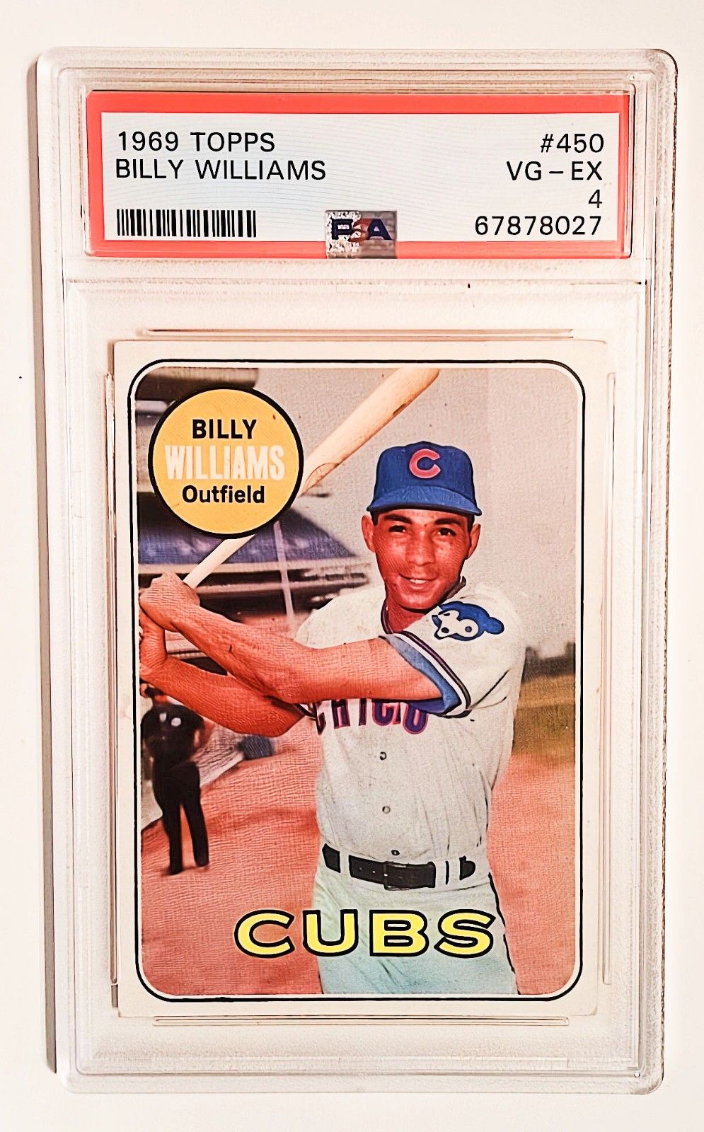 1969 Topps #450 Billy Williams HOF PSA 4 Vg-Ex Chicago Cubs