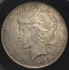 1923-S Peace Silver Dollar - High Grade - Stunning Vintage Album Toning - Rare