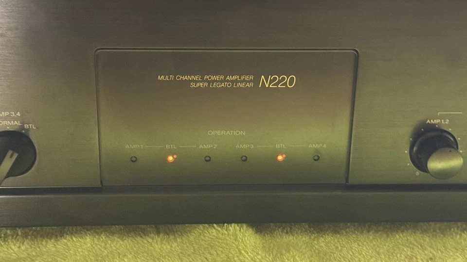 Sony TA-N220 Stereo Power Amplifier Japan Wood Sides Clean Serviced Sounds Great - Image 3 of 4
