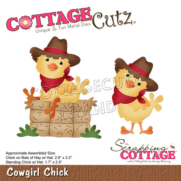 New Scrapping Cottage Cutz Metal Cutting Die Country Farm Cowgirl Chicks