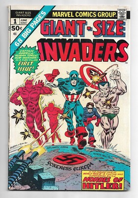 Giant-Size Invaders #1 Marvel Comics 1975 Captain America / Human Torch