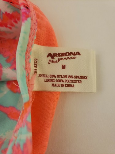 Arizona Womens Multi Floral Swim Bottom Size Medium - Picture 5 of 6