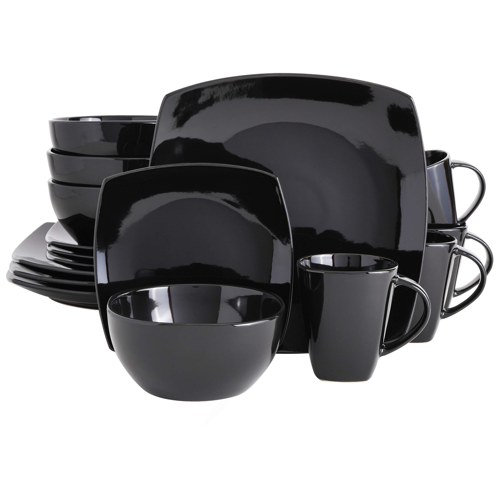 Gibson Elite Lounge Reactive Glaze Stoneware Dinnerware Set,