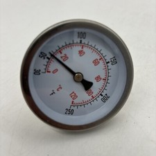 New Jones Stephens J40-703 J40703 2-1/2” Dial 30-250F 1/2” NPT CBM Thermometer