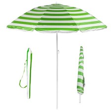 Beach Tilting Parasol Umbrella 1.8m Patio Garden Outdoor UV Protection Sun Shade