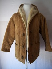 Gallery Casual Genuine Leather Faux Fur Coat Women's Size M