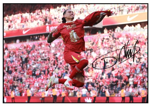 11294. Darwin Nunez Signed Pictures A4 Prints Liverpool Benfica Uruguay Al Hilal
