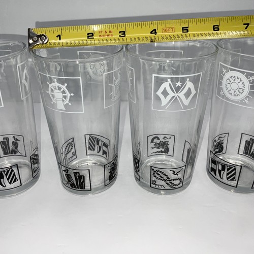 Bicchieri da bere vintage nautici barware yacht rock tumblers marinaio jerry MCM - Foto 9 di 9