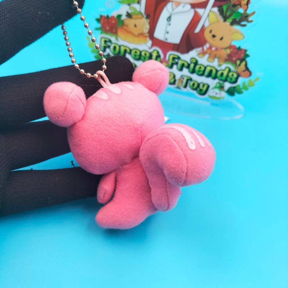 くまこ　 Korilakkuma D075 Pink Squirrel Hood San-x 2010 Plush 3