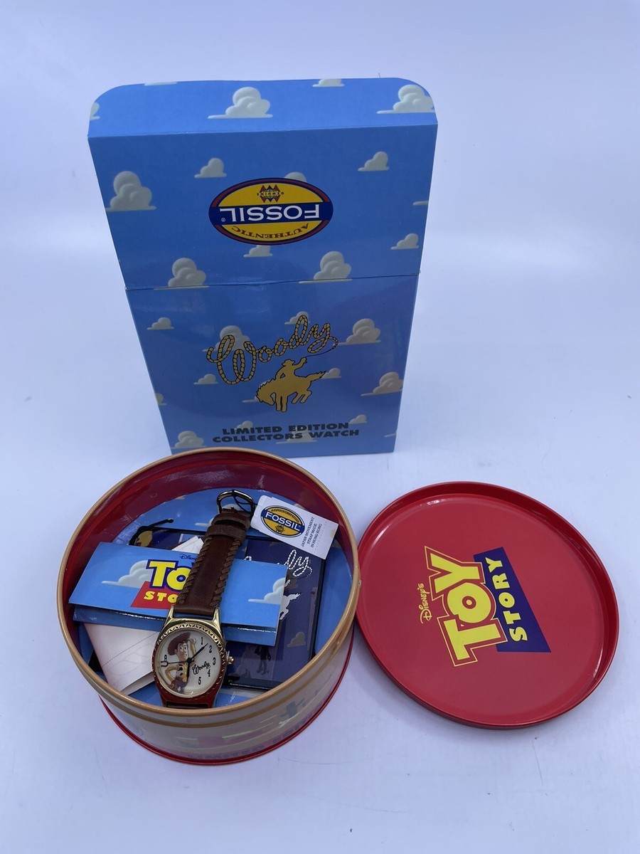 Disney Toy Story Woody Fossil Limited Edition Collectors Watch Tin