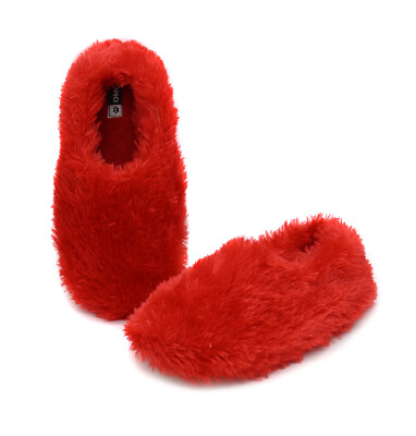 Fuzzy Winter Indoor Slippers for Women, Plush Warm Moccasin Slippers for Lady