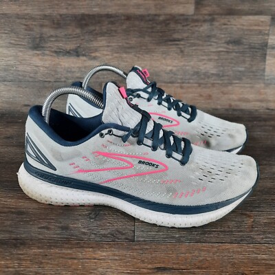 Brooks Glycerin 19 GTS Running Shoes Women's Size 10 Grey Pink