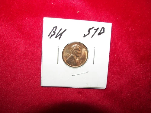 1957 D BU Lincoln Wheat Penny Cent a Collectible Coin ships Free
